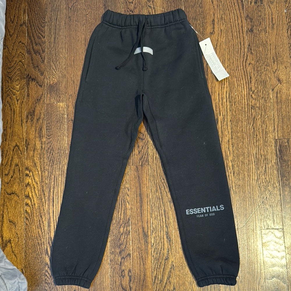 Essentials Kids Charcoal Black Joggers